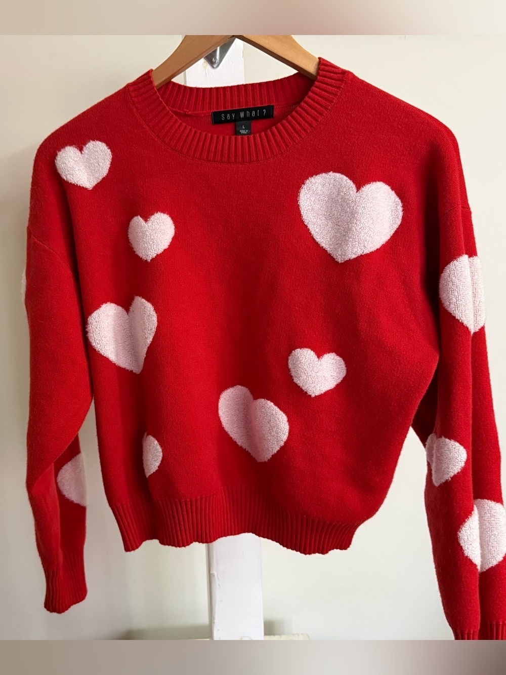 Say What? Hearts Sweater